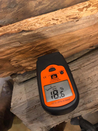 Moisture Meter at Wiegmann Woodworking & Fireplaces